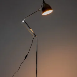 Lampadaire en acier chromé 66x25x137cm Reader - Zuiver