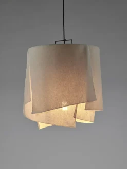 Lampadaire en acier noir et beige 46x35,5cm Nomad - Serax