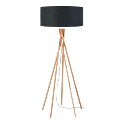 Lampadaire en bambou gris foncé Kilimanjaro - Good & Mojo