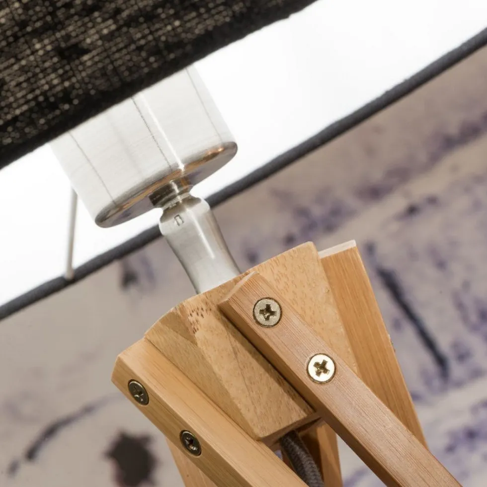 Lampadaire en bambou gris foncé Kilimanjaro - Good & Mojo