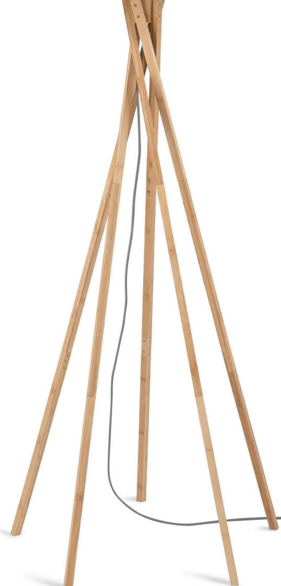 Lampadaire en bambou gris foncé Kilimanjaro - Good & Mojo