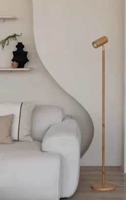 Lampadaire en bambou naturel 141cm Java - Good & Mojo