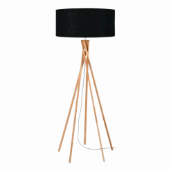 Lampadaire en bambou noir Kilimanjaro - Good & Mojo
