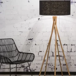 Lampadaire en bambou noir Kilimanjaro - Good & Mojo