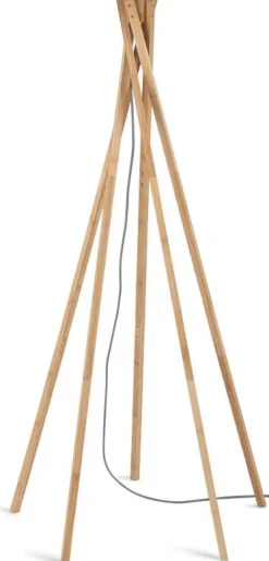 Lampadaire en bambou noir Kilimanjaro - Good & Mojo