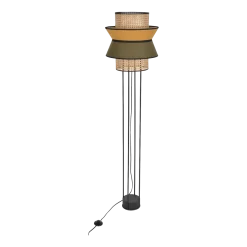 Lampadaire en cannage kaki et curry 40 cm Singapour - Market set
