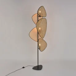 Lampadaire en cannage 50 x 27 x 179 cm Screen - Market set