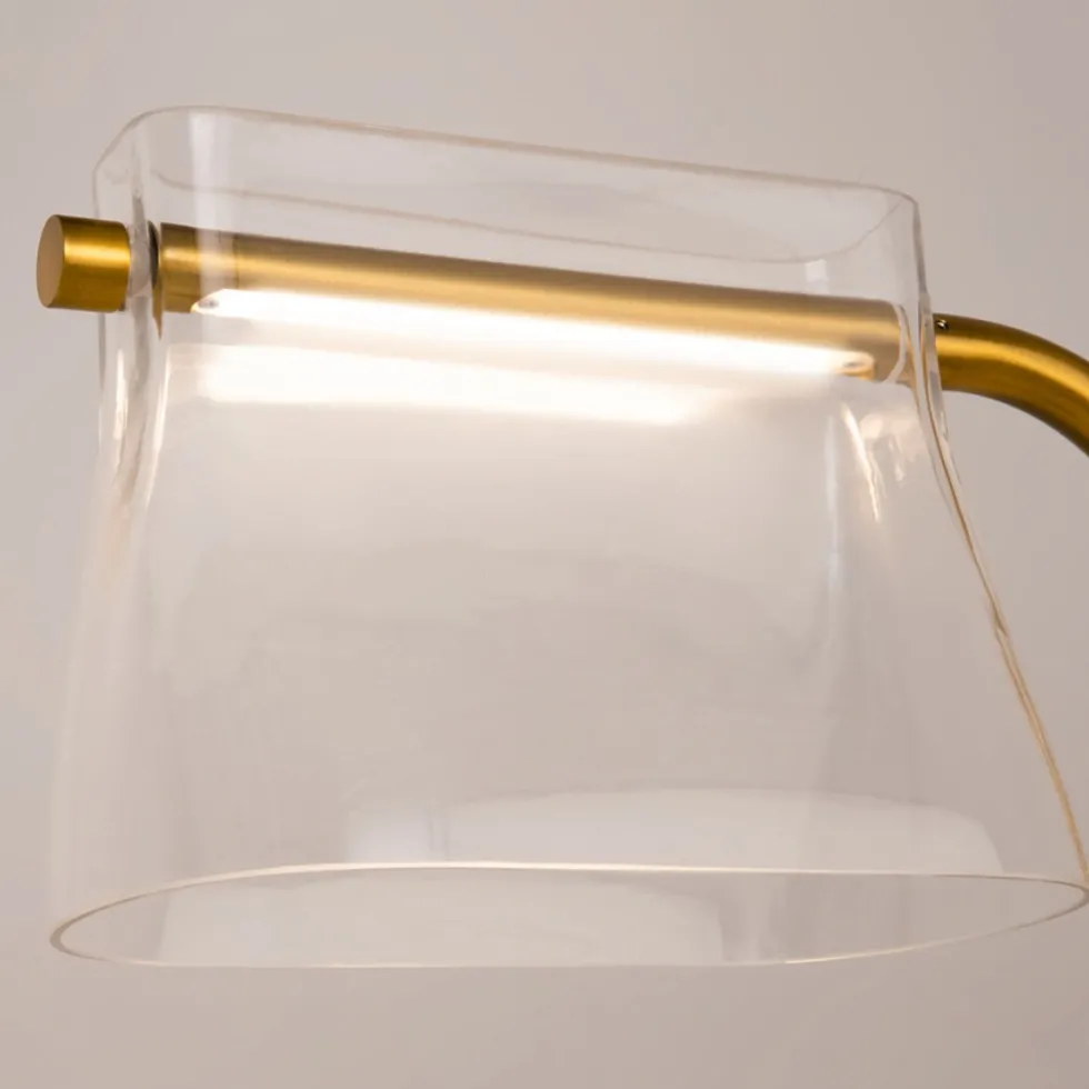 Lampadaire en laiton et verre 44x126cm Cabaret - Maytoni