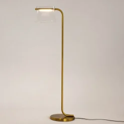 Lampadaire en laiton et verre 44x126cm Cabaret - Maytoni