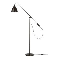 Lampadaire en laiton noir et métal noir Bestlite BL4 - Gubi