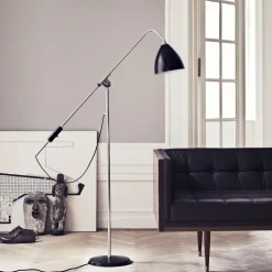 Lampadaire en laiton noir et métal noir Bestlite BL4 - Gubi