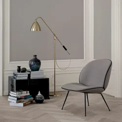 Lampadaire en laiton noir et métal noir Bestlite BL4 - Gubi