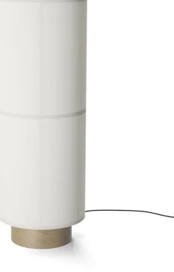 Lampadaire en lin blanc 83cm Hashira - Audo