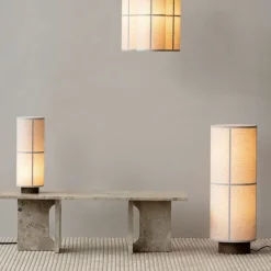 Lampadaire en lin naturel 83cm Hashira - Audo