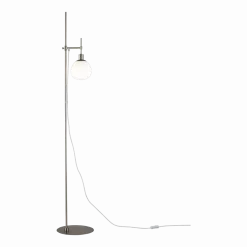 Lampadaire en métal argenté Erich - Maytoni