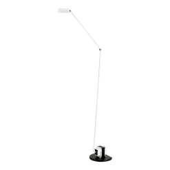 Lampadaire en métal blanc mat Daphine Halogène Terra - Lumina