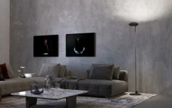 Lampadaire en métal cuivré Elle 1 - Lumina