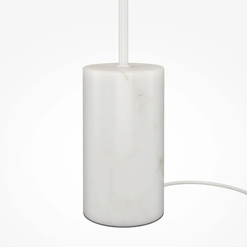 Lampadaire en métal et marbre blanc 145cm Kyoto - Maytoni
