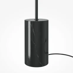 Lampadaire en métal et marbre noir 145cm Kyoto - Maytoni