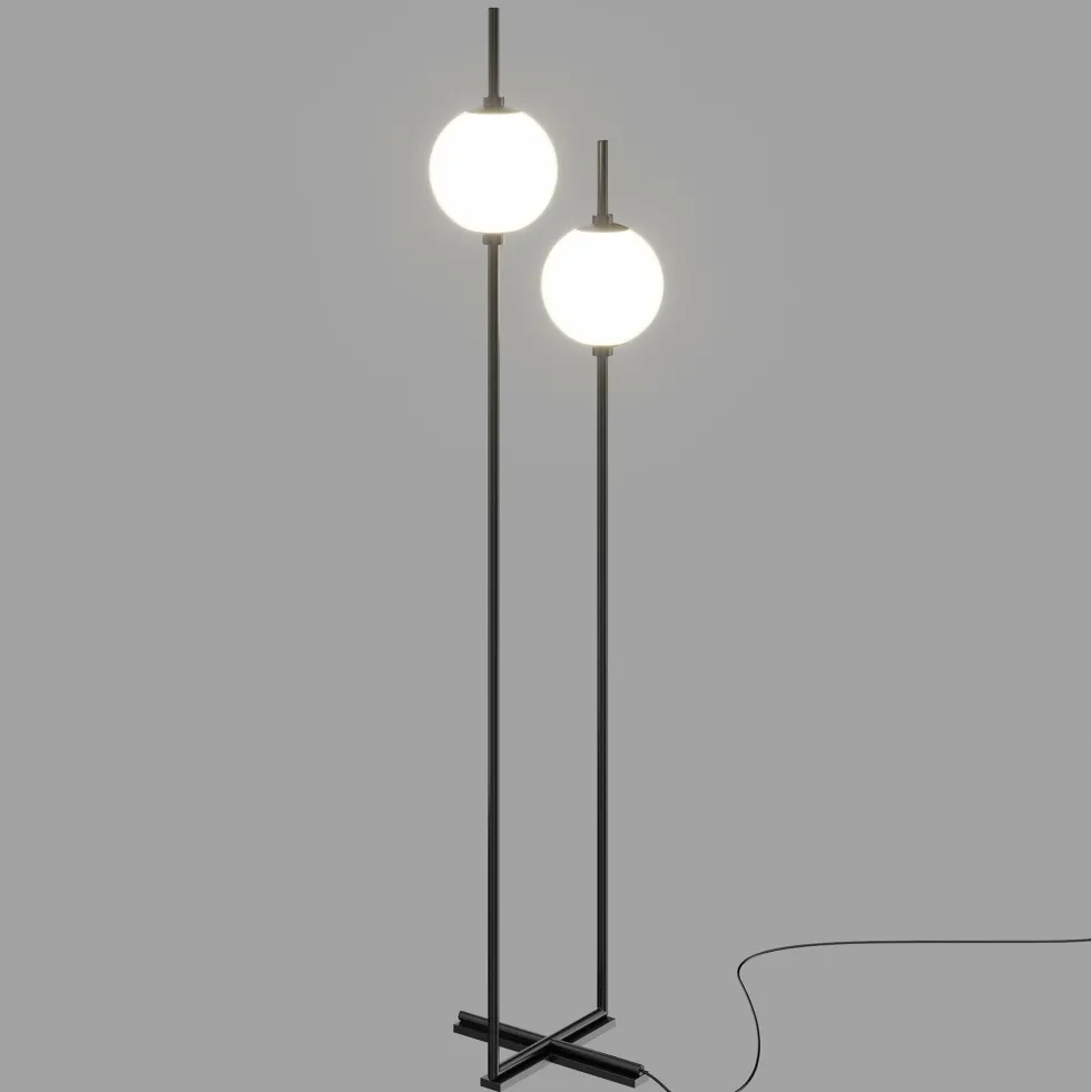 Lampadaire en métal noir 150 cm Sixth sense - Maytoni