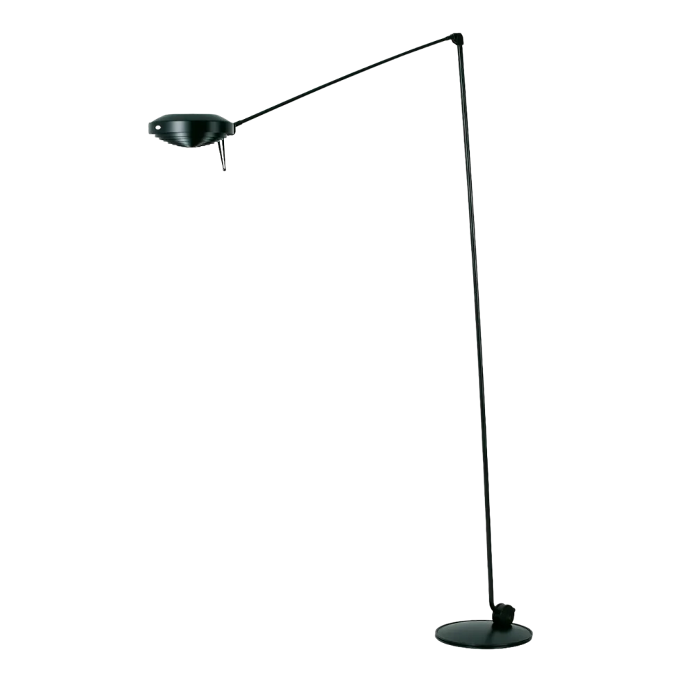 Lampadaire en métal noir Elle - Lumina