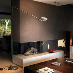 Lampadaire en métal noir Elle - Lumina