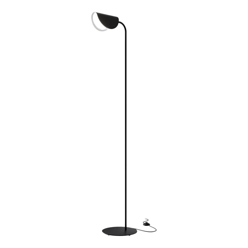 Lampadaire en métal noir Mollis - Maytoni