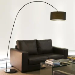 Lampadaire en métal noir Papua - Faro Barcelona