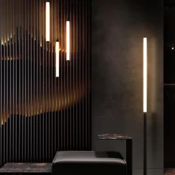 Lampadaire en métal noir Ray - Maytoni