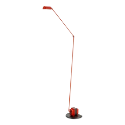 Lampadaire en métal rouge mat Daphine Terra - Lumina