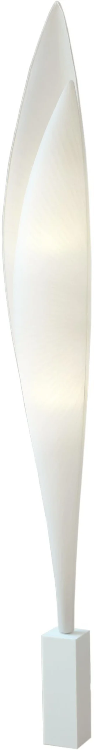 Lampadaire en papier et marbre blanc 24 x 17 x 198 cm Envol - Céline Wright