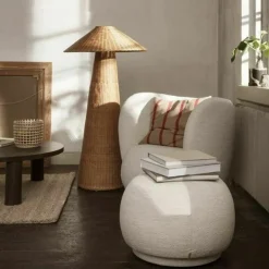 Lampadaire en rotin tressé Dou - Ferm Living
