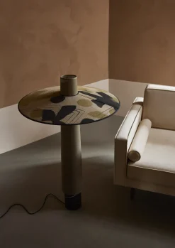 Lampadaire en tissu ethnic 70cm Thésée - Forestier