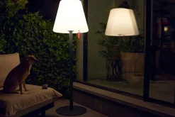 Lampadaire extérieur gris clair 58x182cm Edison The Giant - Fatboy