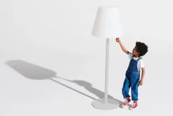 Lampadaire extérieur gris clair 58x182cm Edison The Giant - Fatboy
