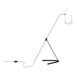 Lampadaire G21 Noir et Blanc Pierre Guariche - Sammode