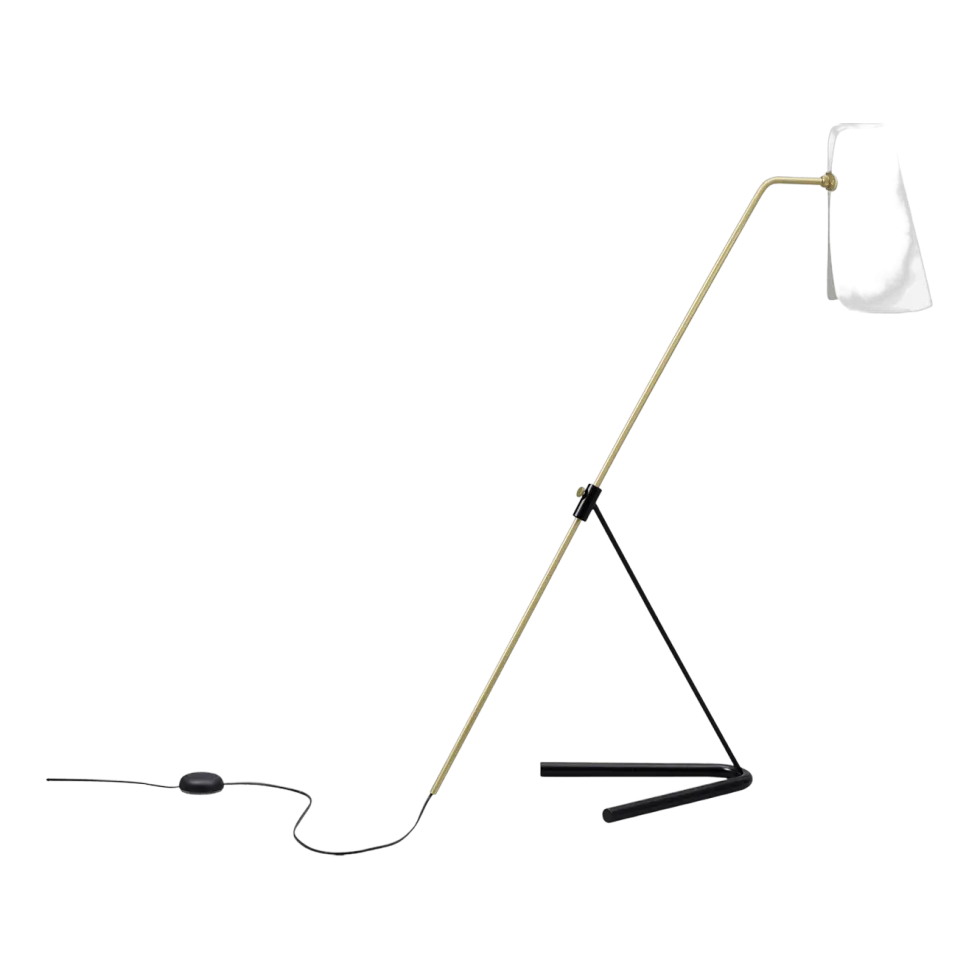 Lampadaire G21 Noir et Blanc Pierre Guariche - Sammode