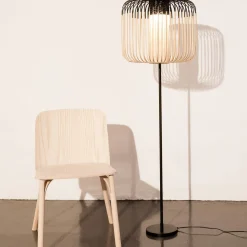 Lampadaire noir Bamboo - Forestier