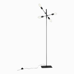 Lampadaire noir Twigo 4 - Custom Form