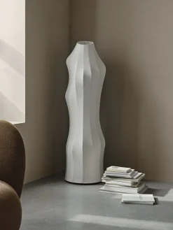 Lampadaire organique en polymère blanc 140cm Dae - Ferm living