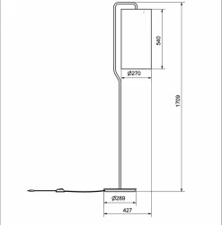 Lampadaire sable Pensile - Belid