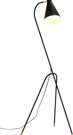 Lampadaire à trois pieds en métal noir 33cm Miles - Dyberg Larsen