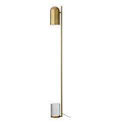 Lampadaire verre et or Luceo - Aytm