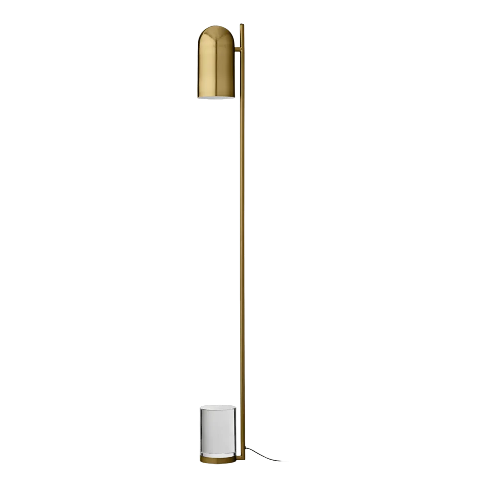 Lampadaire verre et or Luceo - Aytm