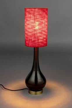 Lampe à abat-jour rouge 60cm Jules - Dutchbone