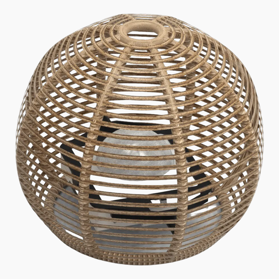 Lampe boule 31 cm La Lampe Paillote Sphère - Maiori