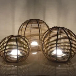 Lampe boule 48,5 cm La Lampe Paillote Sphère - Maiori