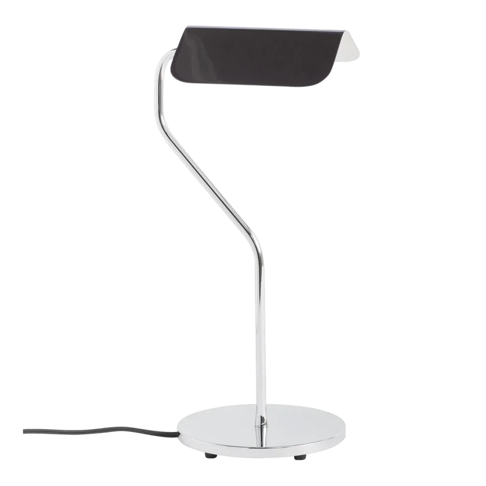 Lampe de bureau base incurvée noire Apex - HAY