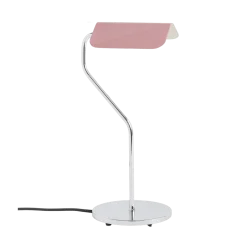 Lampe de bureau base incurvée rose Apex - HAY
