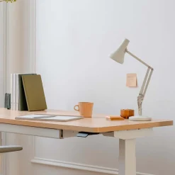 Lampe de bureau en acier blanc jasmin Mini 90 - Anglepoise